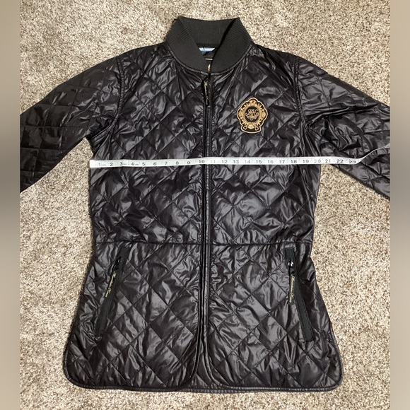 Mountain Horse Jacket Women Size L Black Little Quilted Full Zip Fall Winter - Picture 3 of 11